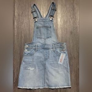 DENIM OVERALLS SKIRT Cat & Jack Sz (10/12)
